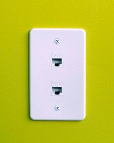 In wall ethernet jack