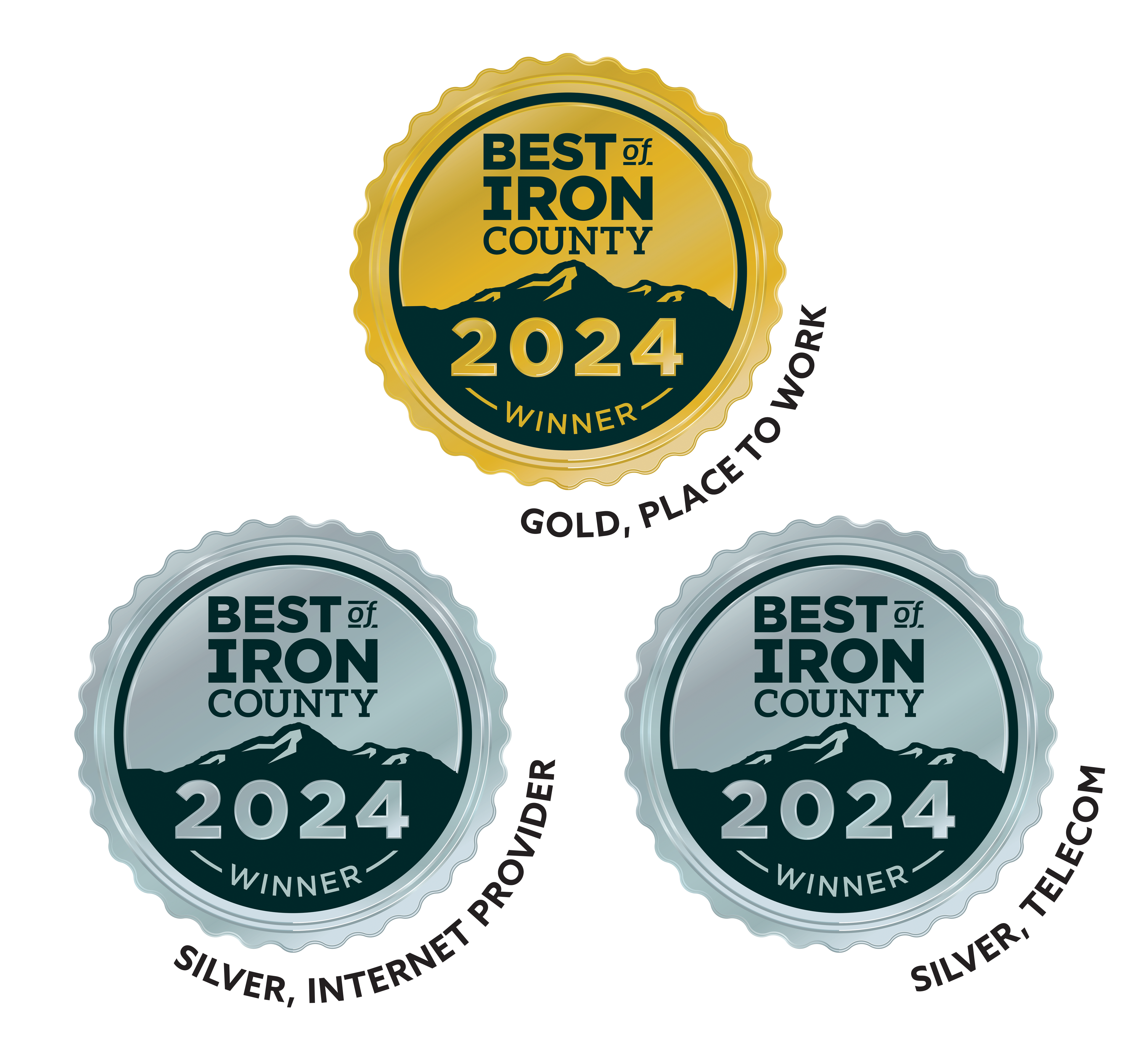 Gold and Silver awards for Best of Iron County