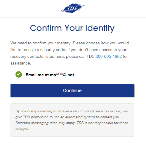 Confirm your identity Screenshot