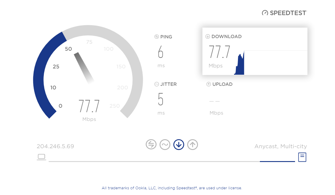 broadband speedometer test