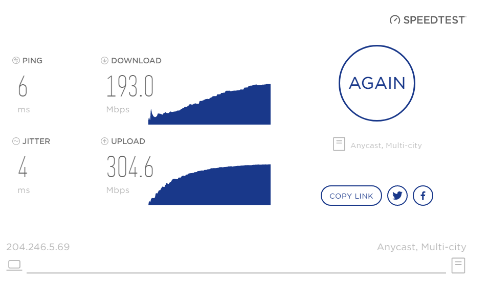 broadband speedometer test